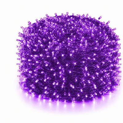 Produktbild von 100M 1000LEDs 8 Modi Lichterkette Strom LED Weihnachten Lichterkette Transparente Kabel Zimmer Deko Licht Party Garten Weihnachtsbaum Beleuchtung,Lila