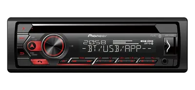 Produktbild von Pioneer DEH-S420BT - Schwarz - Rot - 1 DIN - 200 W - CD,CD-R,CD-RW - Android - iOS - PTY