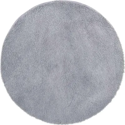 Produktbild von vidaXL Teppich Shaggy Hochflor NAVARRA Hellgrau 240x240 cm Polyester