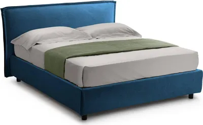 Produktbild von Brunate - Doppelbett, Blau, Matratze Inklusive,  Italy