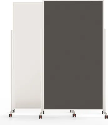 Produktbild von Magnetoplan 1181301 Design Whiteboard VarioPin Filz grau, Rahmen weiß