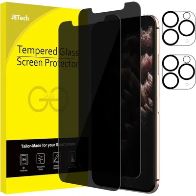 Image de Film de protection d'écran avec protection pour l'appareil photo, pour iPhone 11 Pro Max 6,5 pouces, en verre trempé, lot de 2