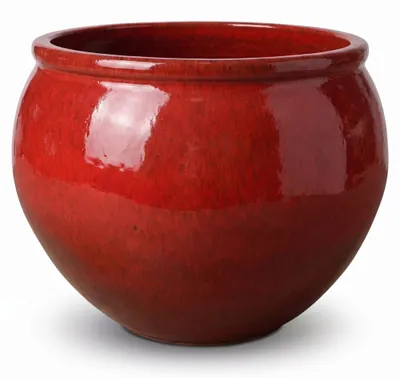 Obrázek produktu pro Květináč na olivovník XXL Provencelia LUTECE, keramický, Tropická červená, Ø85 x V64 cm, 160 l