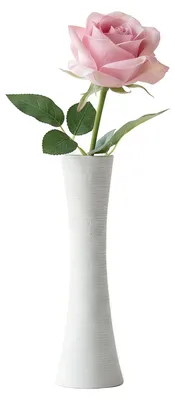 Produktbild von Keramik-Trompetenvase - Dekorative Blumenvase für Wohnzimmer und Büro - 20 cm
