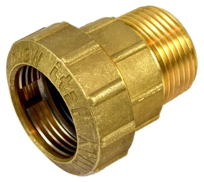 Produktbild von Messing Fittings Kupplung 1 Zoll Außengewinde für 32 mm PE-Rohr