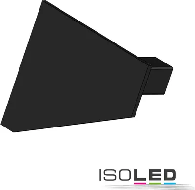 Produktbild von ISOLED Endkappe EC110L schwarz für Profil CORNER18, links 1 STK