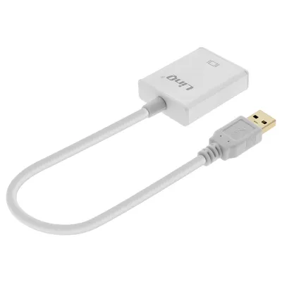 Obrázok produktu pre Kábel USB 3.0 / HDMI Full HD video adaptér, LinQ - strieborný