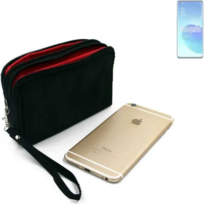 Produktbild von K-S-Trade Schutz Hülle Handy Hülle kompatibel mit Sharp Aquos R8s Gürteltasche Travelbag Handytasche mit Zusatzfächern, schwarz