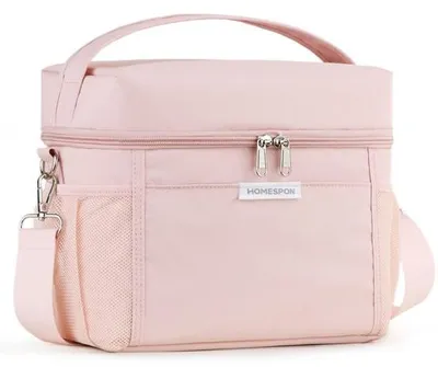 Produktbild von Isolierende Reise-Taschen Klein 10L Opklappbar Geisol. Thermische Tasche für Reisen, Picknick & Büro, rote Tasche mit Tragegriff