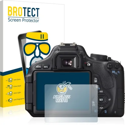Produktbild von BROTECT Entspiegelungs Schutzglas für Canon EOS 600D Schutzfolie Panzer Folie Glas Display Schutz matt