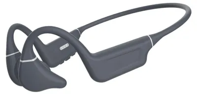 Produktbild von INF Knochenleitungskopfhörer Bluetooth V5.4 32GB MP3 Titan faltbar Sport Grau