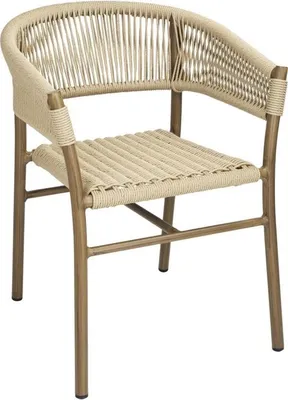 Image de Chaises Bolero Florence en osier tressé naturel (lot de 2)