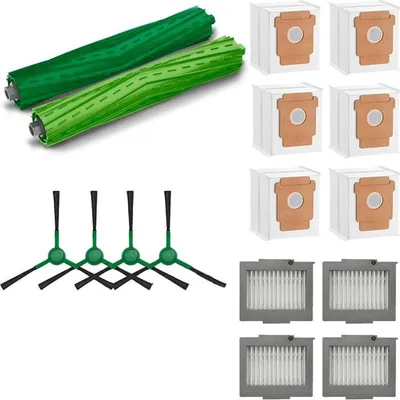Produktbild von Mobilly Set von Bürsten, Filtern, Mopps und Beuteln für iRobot Roomba Plus 504 Vac, Max 705 Vac, 16 Stück