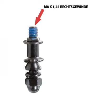 Immagine prodotto di Adattatore specchio HD M8-R M8 x 1,25 mm nero
