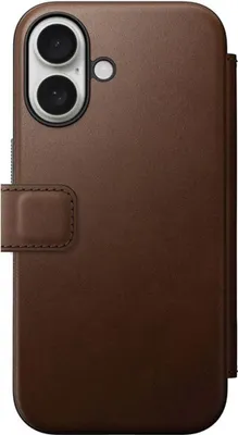 Produktbild von Nomad NM01683285, Folio, Apple, iPhone 16, 15,5 cm (6.1"), Braun