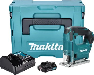 Image de Makita JV 101 DSA1J Scie sauteuse sans fil 12 V max. 65 mm + 1x batterie 2,0 Ah + chargeur + Makpac