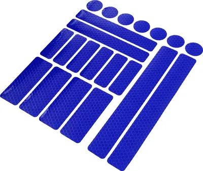 Image de 21pcs Bleu Réfléchissant Autocollants Ruban Imperméable Décalcomanies pour Voiture