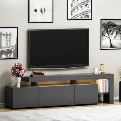 Produktbild von Trasacco - TV-Schrank, 192x37x53h cm in Anthrazit, ein Regal