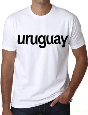 Produktbild von Herren Grafik T-Shirt Uruguay Öko-Verantwortlich Vintage Jahrgang Kurzarm Lustige Druck Geburtstag Geschenk Mann