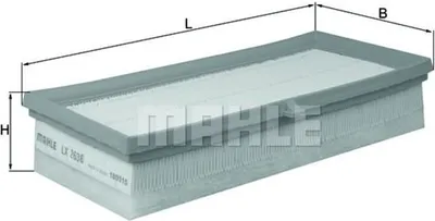 Produktbild von Luftfilter MAHLE LX 2636 für TOYOTA Yaris Schrägheck (P9) Filtereinsatz