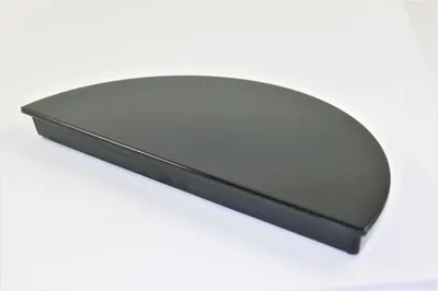 Produktbild von 1/2 Tortenplatte schwarz, Kunststoff Melamin 32x16cm