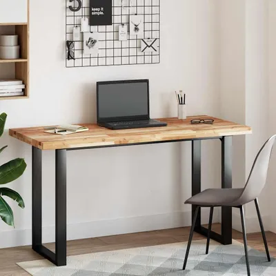Image de vidaXL Plateau de bureau enduit d'huile 140x60x4 cm bois massif acacia