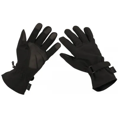 Produktbild von MFH Professional Fingerhandschuhe, Soft Shell, schwarz