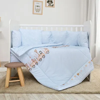 Produktbild von Lorelli Babybettwäsche-Set 5-tlg. Decke 140 x 95 cm Kissen 43 x 35 cm Nestchen