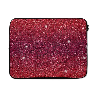 Produktbild von MuchoWow® Laptop Hülle 17 Zoll Laptoptasche Ombre - Steinbock - Muster - Edelsteine - Zipper - Schutzabdeckung