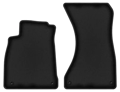 Image de Tapis avant en moquette pour Audi A4 B9 2015- (Sportback/berline/break) – 2 pièces, noirs, sur mesure – Wielganizator DURBAN