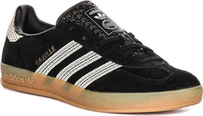 Produktbild von Adidas Gazelle Indoor in Schwarz Weiß für Damen – 3.5 UK - 36 EU - 5 US / Black White
