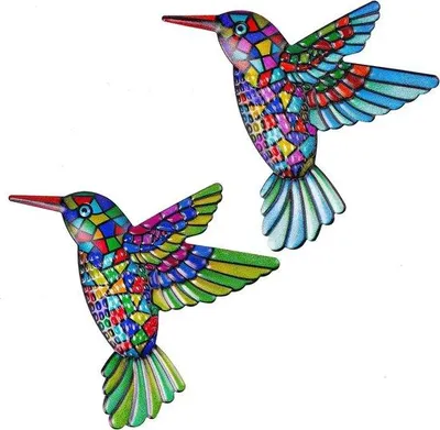 Produktbild von Bunte Metallwandkunst 2er Set Schildpattenskulpturen Gartendekoration