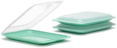 Productafbeelding van PromoHome® Set van 3 voorraadpotten, 8,5 liter, BPA-vrij, geschikt voor de magnetron, geschikt voor de vriezer, groen