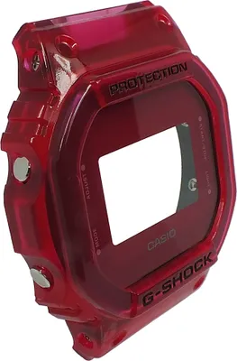 Produktbild von Casio G-Shock Gehäuse CASE/CENTER ASSY DW-5600SB-4 rot transparent