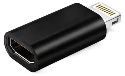 Obrázok produktu pre Adaptér pre iPhone, MicroUSB - Lightning, čierna farba