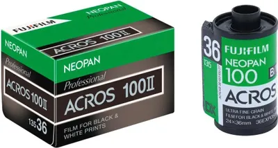 Produktbild von Fujifilm Neopan Acros 100 Ii 135/36 Rolle Grün,Schwarz Grün,Schwarz One Size