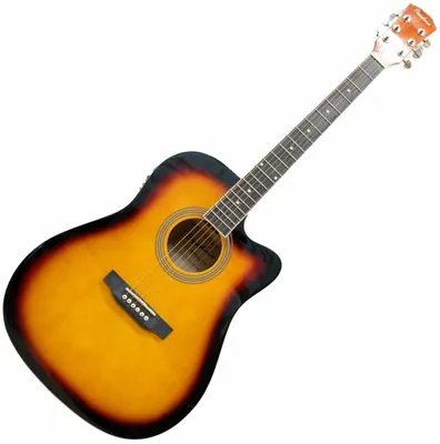 Obrázok produktu pre Pasadena SG028CE Vintage Sunburst Elektroakustická gitara Dreadnought