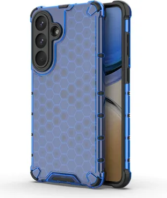 Produktbild von Mobigear Honeycomb  Samsung Galaxy S26 Plus Hülle Hardcase Backcover Stoßfest - Blau
