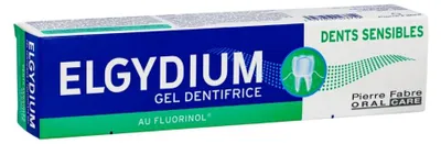 Obrázek produktu pro Elgydium, Elgydium, Fluorinol, diglukonát chlorhexidinu, snižuje citlivost zubů, zubní pasta, 75 ml
