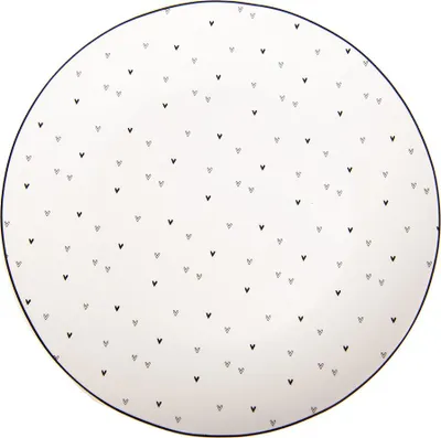 Produktbild von Clayre & Eef Frühstücksteller Ø 20 cm Weiß Porzellan Herzen