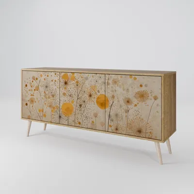 Immagine prodotto di Spacerebels cassettiera a 3 ante - credenza cassettiera - credenza alta - mobile armadio - soggiorno camera da letto - 57,5×164,5×42 (HxLxP)