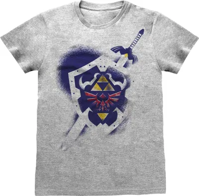 Produktbild von Nintendo - "Legend Of Zelda" T-Shirt für Herren/Damen Uni HE401 (M) (Grau meliert)