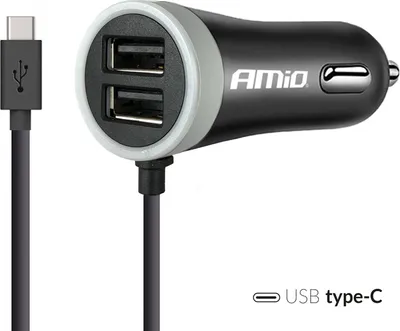 Obrázok produktu pre NABÍJAČKA TELEFÓNOV 12/24 V, USB-C + 2 x USB 2,4 A, PCH PRO-3 02058(MS07)