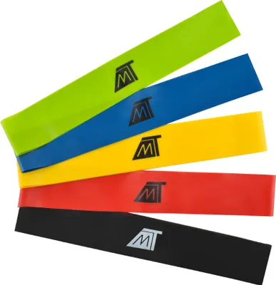 Obrázok produktu pre Fitness pásy Odporové pásy Cvičebné pásy + taška Gym Bands Set of 5 6242