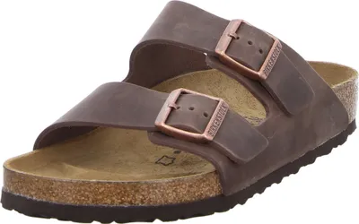 Immagine prodotto di Birkenstock Arizona, mulo da donna in pelle nabuk oliata, colore:Habana, misura:44, larghezza:Normale