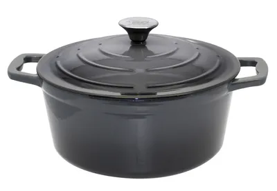 Image de ELO Gris basalte Casserole en fonte ronde robuste Induction gris 26 cm