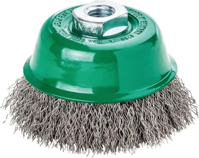 Image de Lessmann Topfbürste rostfrei 60mm 0,3mm, Bürste zum Entfernen von Farbe Rost uvm