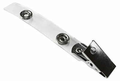 Produktbild von 200x Ausweisclip Befestigungsclip Kartenclip Clip aus Metall