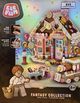 Produktbild von Elefun Fantasy Collection Zuckerhaus Bausteine 833 Teile