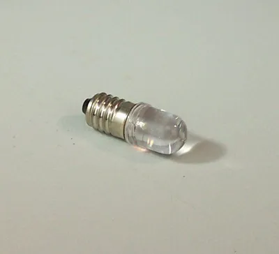 Produktbild von LED Ersatzbirne klar E10. Für 3,5V Trafo Krippenelektrik, Weihnachtskrippe